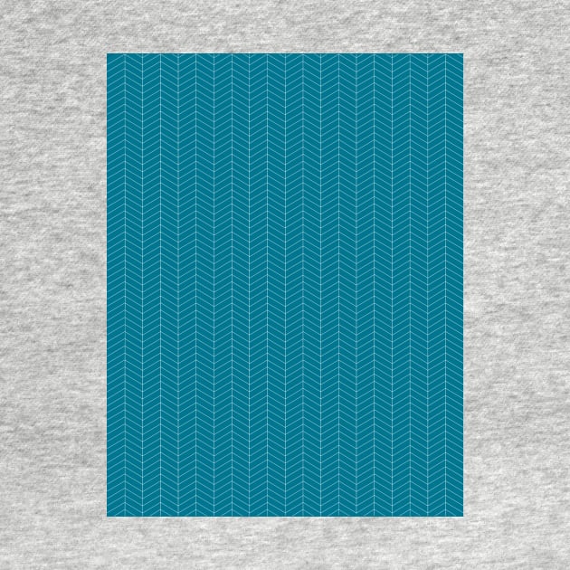 Herringbone Pattern - Mosaic Blue by NolkDesign